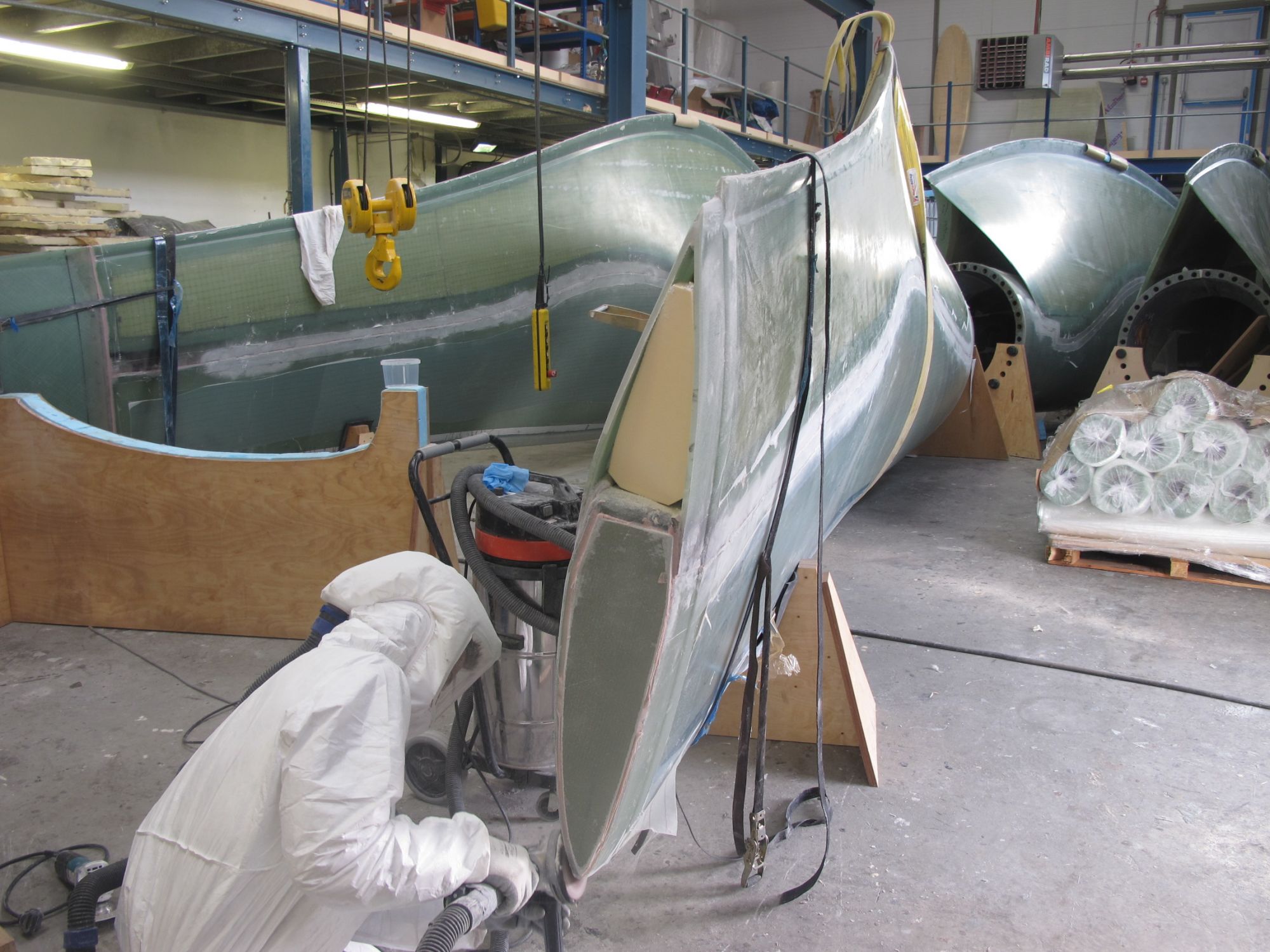 Tidal turbine blade under construction